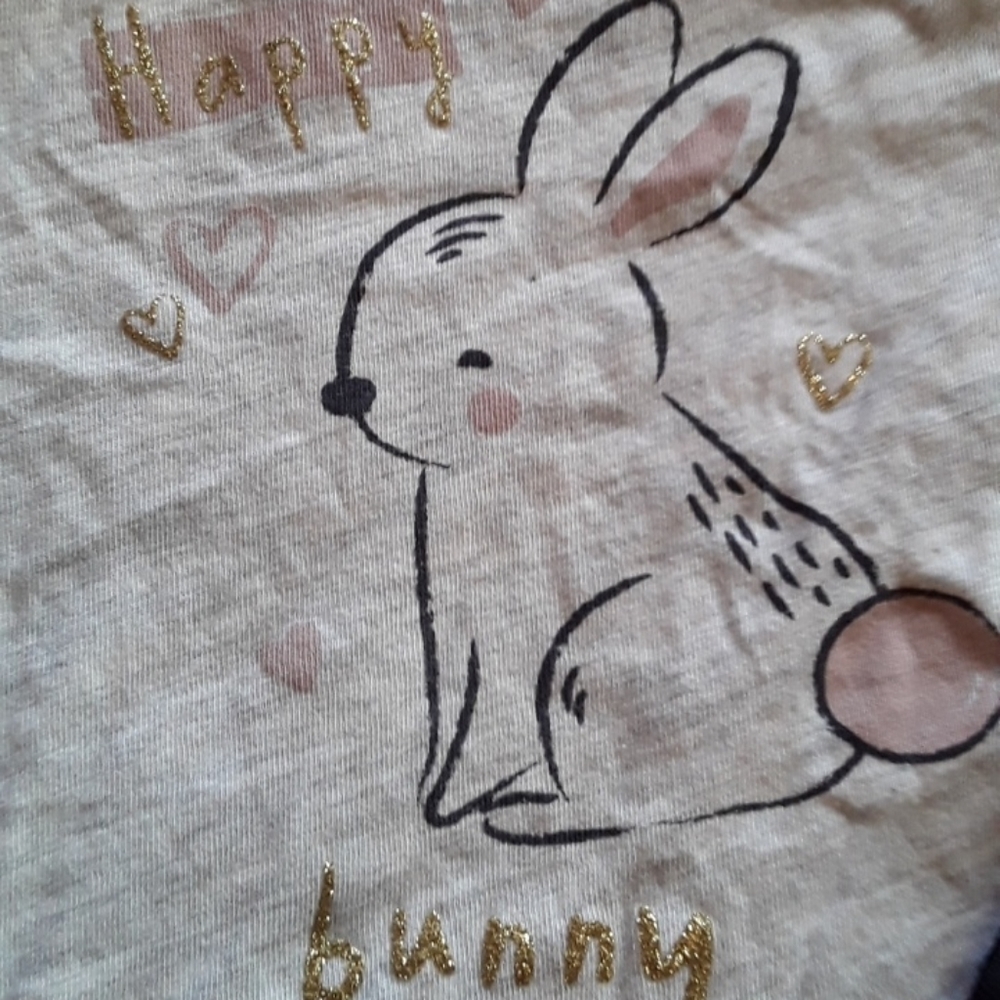 PRIMARK Girls 3-6m Happy Bunny Longsleeve Shirt